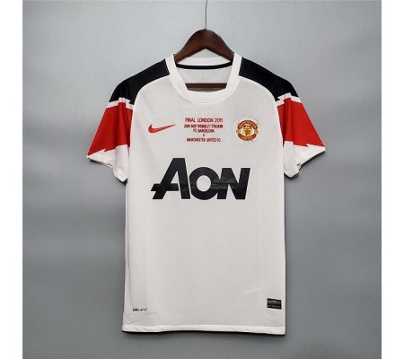 Manchester United 10/11 Away White Soccer Jersey